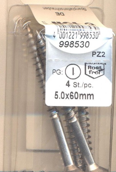Pozidrive chipboard screws