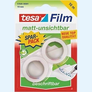 Tesa film 10: 19 am matt invisible 2 x blister