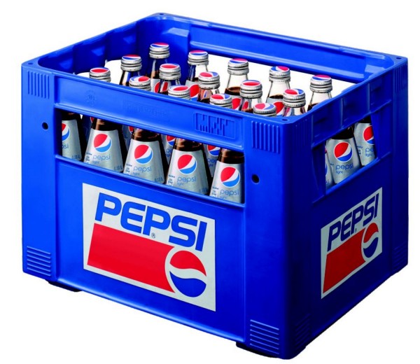 24 x Pepsi-Cola LIGHT 0.33L glass bottle in original multi-way box