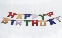 Letter chain...Happy birthday