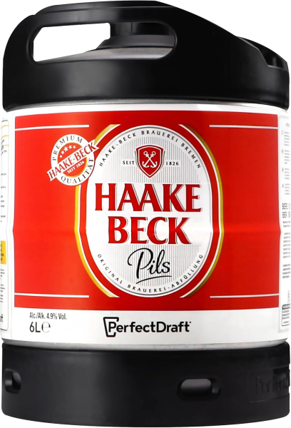 Haake Beck's Pils Perfect Draft 6 Liter Keg 5% ABV REFILLABLE