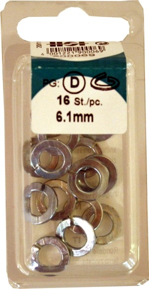 6. 1 Mm galvanised spring rings