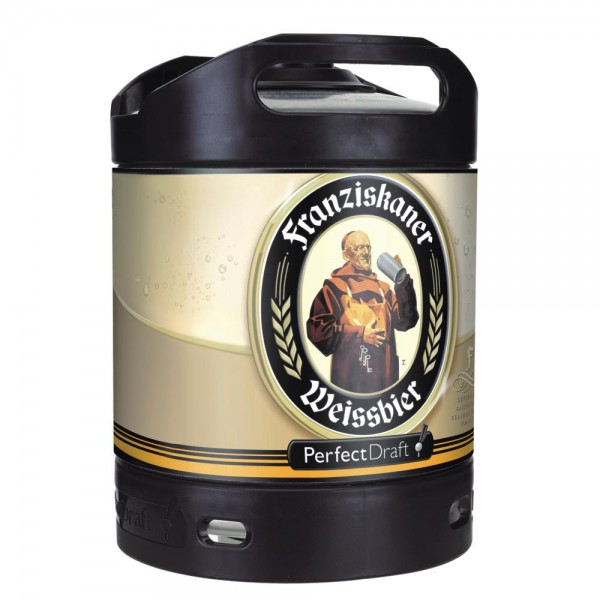 2 x Franciscan white beer Perfect Draft 6 liter barrel 5.0% vol.