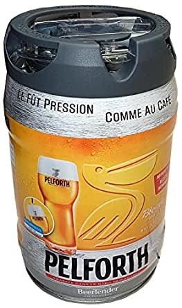 Pelforth beer blonde 5 liter party keg 5.8% vol. with disposable tap