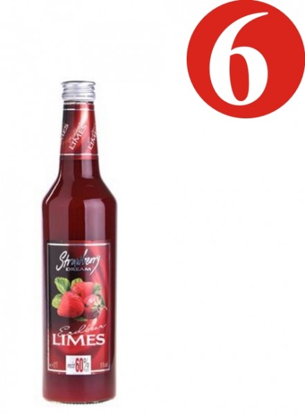 6x Strawb dream Strawberry LIMES 15%VOL.-0,7L