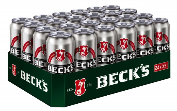 Becks Pils 24x0,5L cans 4,9% Vol
