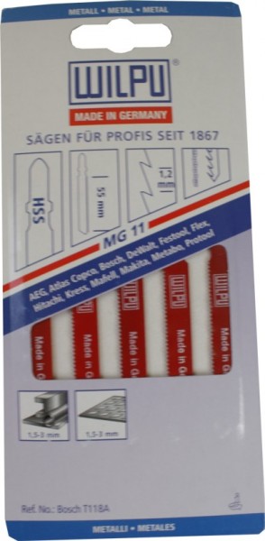 Jigsaw blades mg 11 A. 5 PCs.