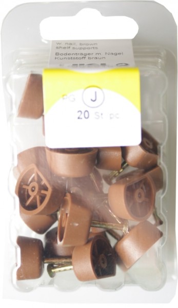Ground terminal with nail plastic Brown
