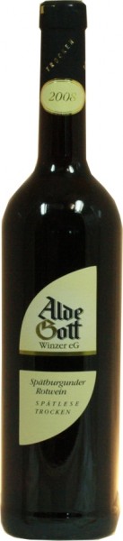 Alde Gott Pinot Noir red wine dry late harvest