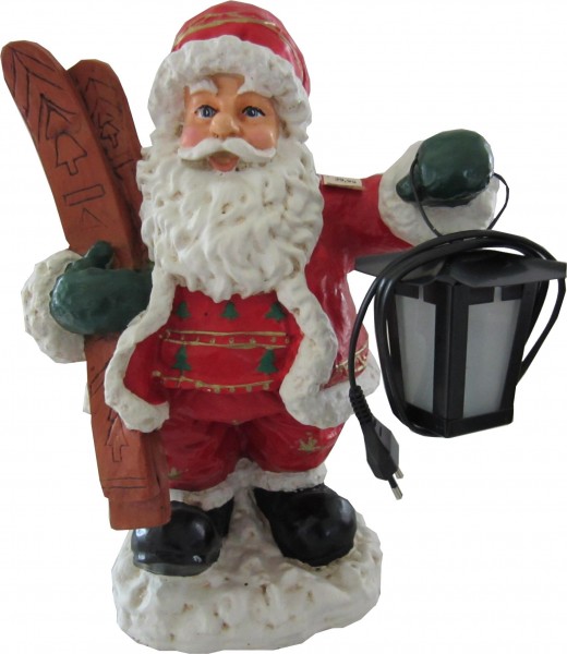 Santa Claus with lamp