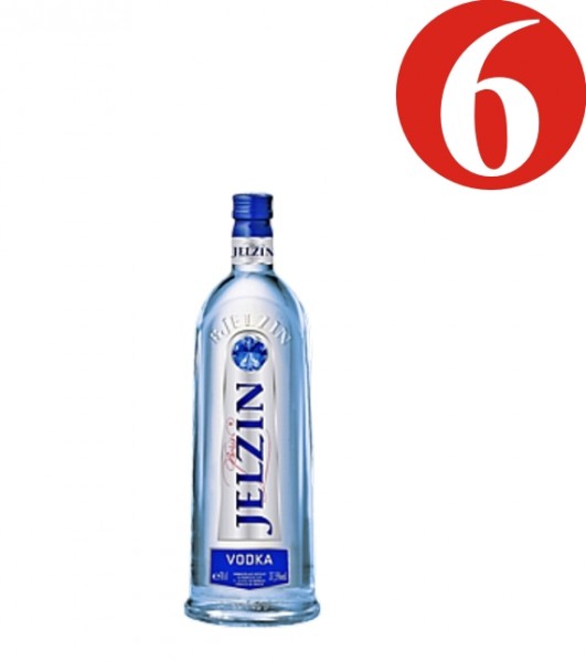 6x Boris Yeltsin vodka 37.5%