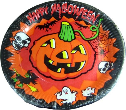 Happy Halloween paper plates 8 Pack