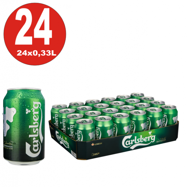 24x0,33L cans Carlsberg Premium Lager Beer 5% Vol_EINWEG Pilsener Brauart