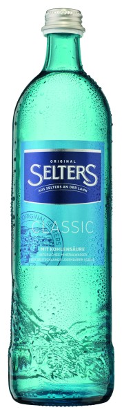 12 x Selters Original Classic 0.75 l glass bottles in a reusable deposit carton