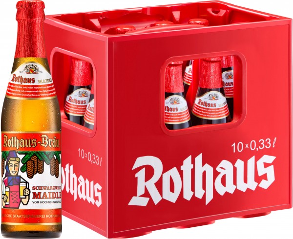 20 x Rothaus Black Forest Maidle 0,33L 5,1% vol. 2 x 10er original box