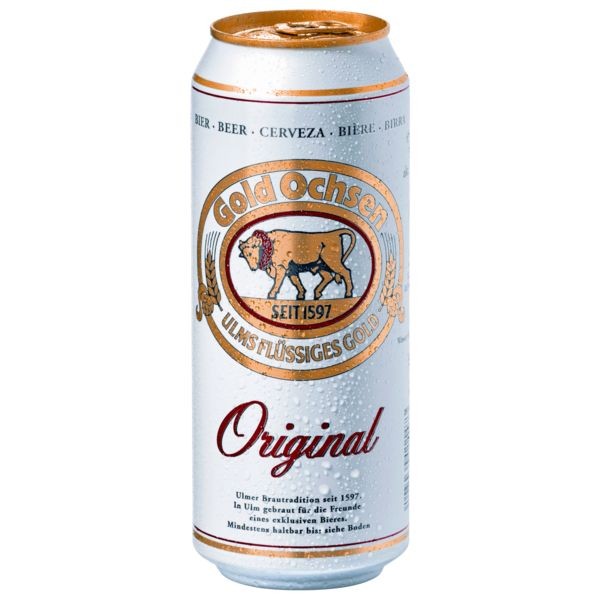 24x0.5L cans of Gold Ochsen Original 5.1% Vol._Disposable