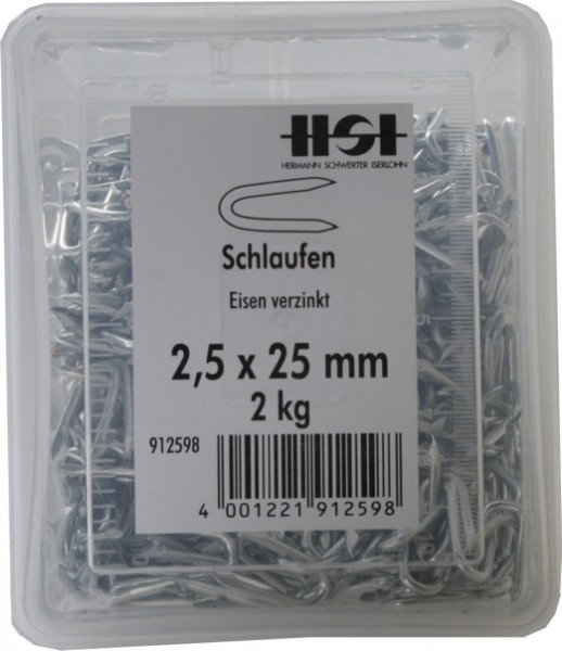 Loops 2.5 x 25 mm Eisen 2 kg
