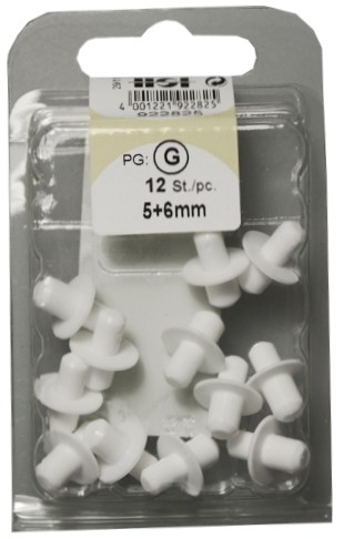 Ground carrier double plastic white