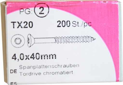 Chipboard screws gate drive