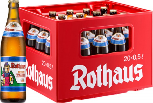 20 x Rothaus Hefeweizen alcohol free 0.5 L
