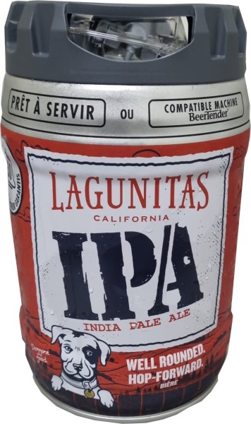 Lagunitas Bière blonde IPA 6.2% fût pression 5l disposable party keg