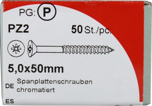 Pozidrive chipboard screws