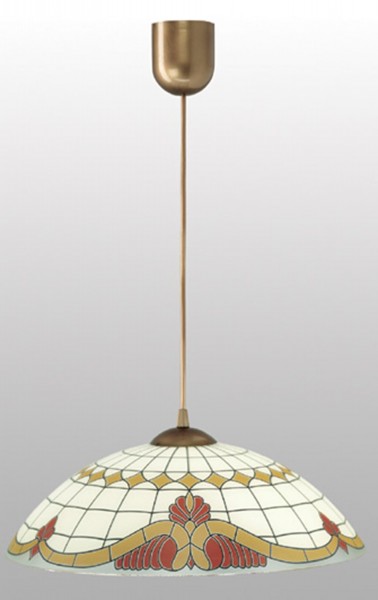 LAMPEX pendant lamp PVC / glass 105 x 40 cm