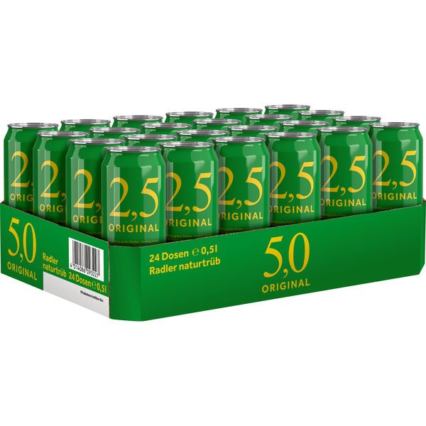24x0.5L cans of 2.5 Original Radler 2.5% Vol _One-way deposit