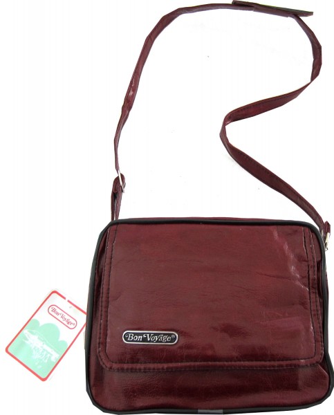 Bon Voyage folding bag Travel bag and red brown handbag