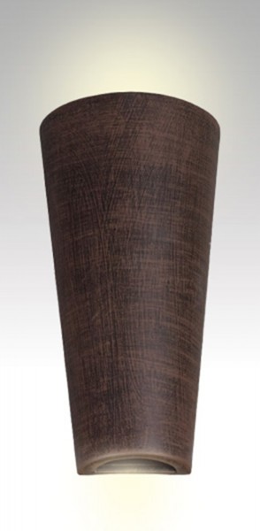 LAMPEX wall light Tuba Wenge ceramic 33 x 17 cm