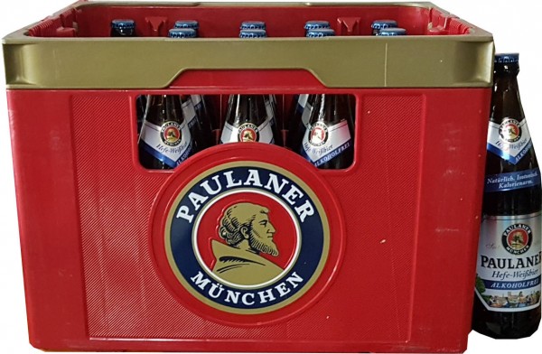 20 x Paulaner Hefe weissbier Alcohol-free 0,5 L Original box
