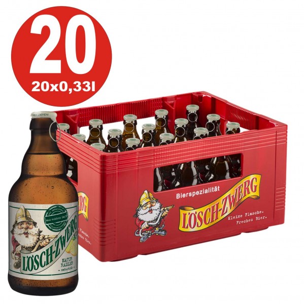20 x Loeschzwerg NaturRadler 0,33l 2,6% vol. original case