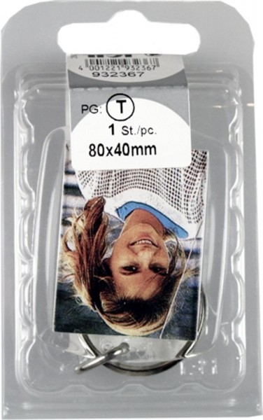 Transparent photo key chain