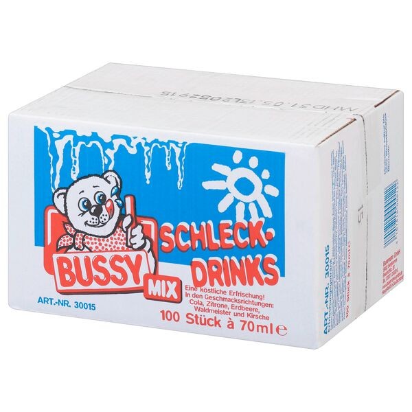 200 x 40 ml BUSSY Mix Water Ice Drinks Carton - Mixed