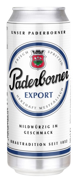24 x Paderborner Export 0.5L can 5.5% vol.alc. DISPOSABLE
