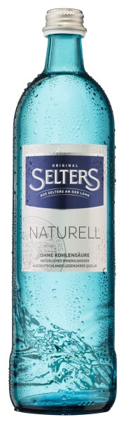 12 x Selters Naturell 0.75 l Gastro-Glass Bottle iin a bottle carton Reusable Deposit
