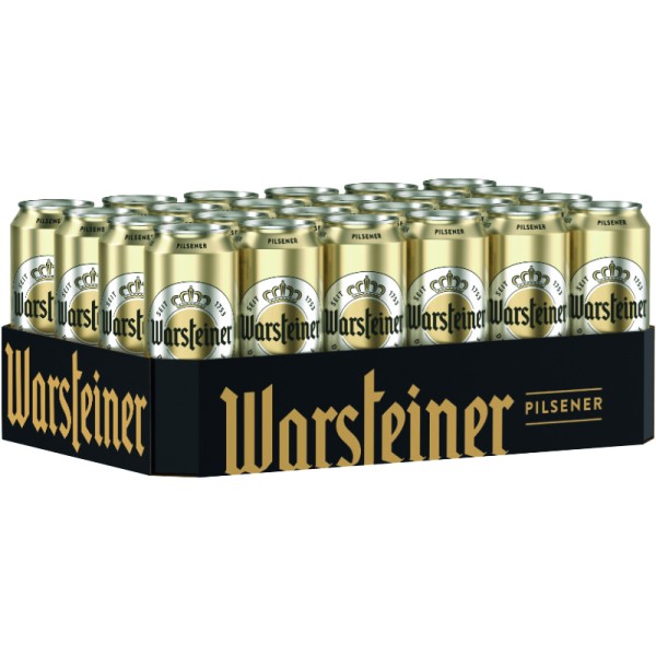 OFFER! Warsteiner Pilsener 24x0,5L doses 4.8% vol