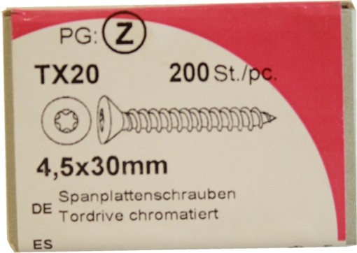 Chipboard screws gate drive