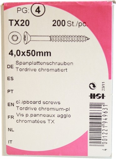 Chipboard screws gate drive