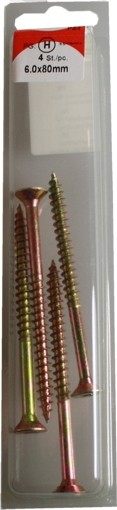 Pozidrive chipboard screws