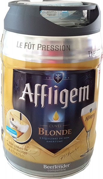 Affligem blonde keg 5-liter drum incl. Spigot 6.8% vol.