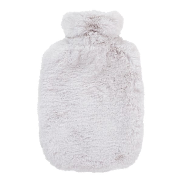fashy 67381_11 hot-water bottle with high-quality fur cover, light, extra soft fluffy cover - 2 litres