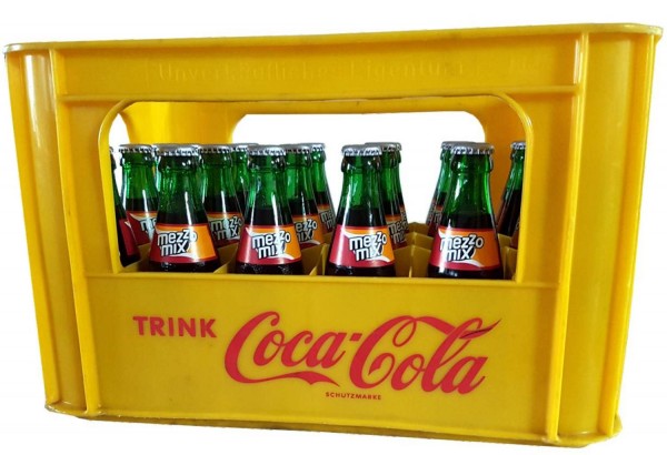 24 x Coca-Mezzo Mix 0.2L Original Box Glass Bottle