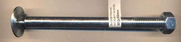 Carriage bolts with nuts M12x160mm