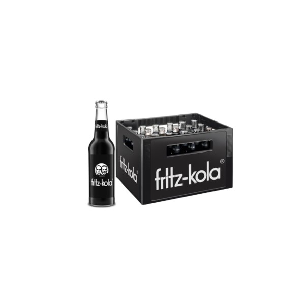 24 x Fritz-Kola 0.33L glass bottle in bottle carton MULTIWAY