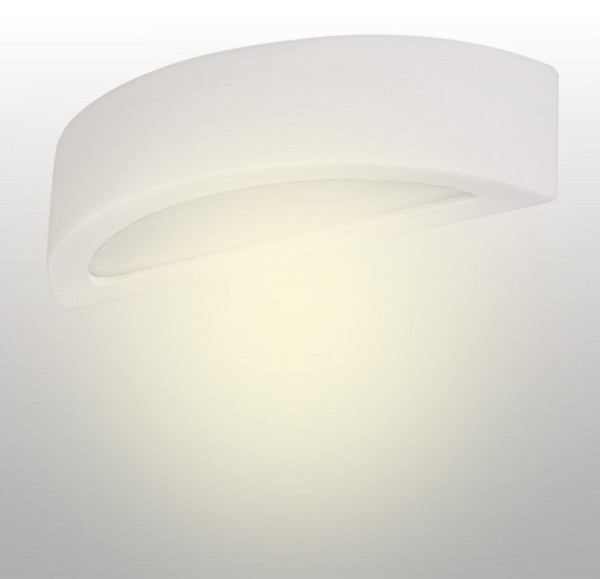 LAMPEX wall light Atena 40 white ceramic / glass 10 x 40 cm