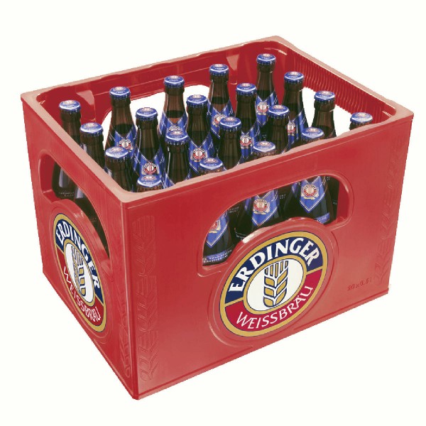 20 x Erdinger wheat Beer Alcohol free 0.5L Original box Weissbier