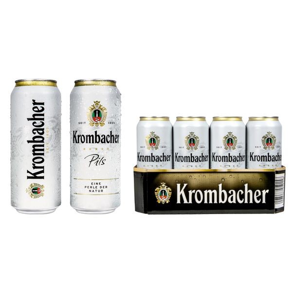 2 x Krombacher Pils 24x0.5L = 48 cans 4.8% Vol._ ONE WAY