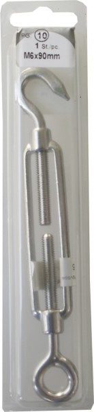 Clamping locksmith hook eye rostf