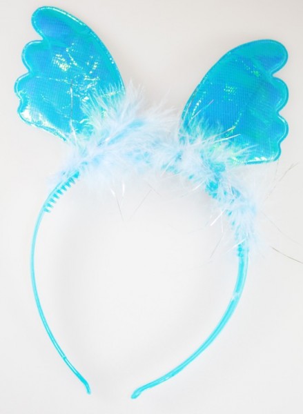 Blue headband, with wings